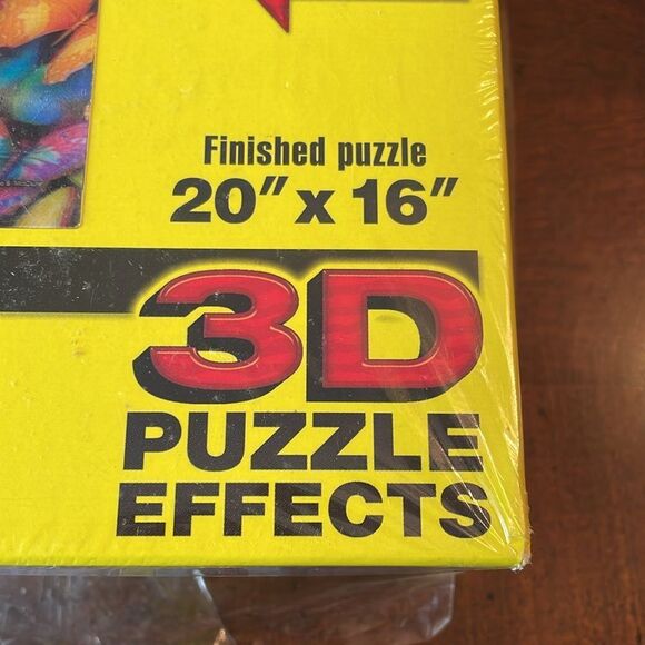 Visual Echo Butterflies 500 Piece Puzzle 20x16" 3D look but Flat Butterfly Magic - Picture 4 of 11